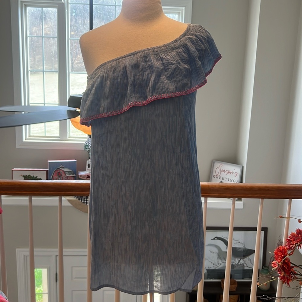 Like New Lilly Pulitzer Lapus Blue Seersucker Emmeline dress XS